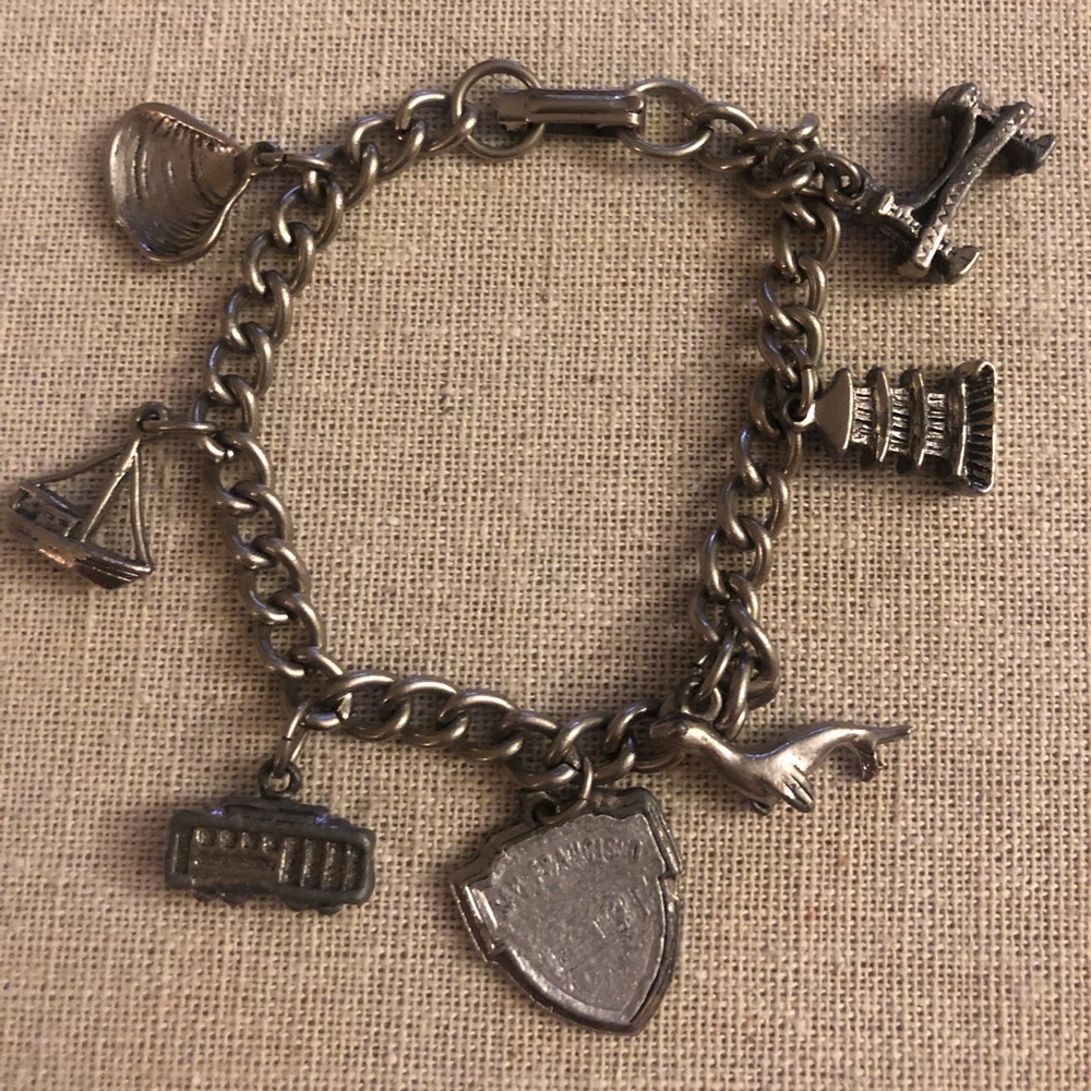 Unique Vintage San Francisco Charm Bracelet
